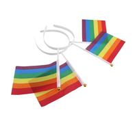 Beaupretty 2piezas Diadema De Banderines De Rayas Arcoíris Delicada Dije Para Fiestas Del Orgullo Decoraciones Para Festivales Unidades