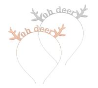 Beaupretty 2piezas Diadema De Metal Diseño De Astas Tocados Creativos Para Fiestas Decoración Cabello De Niña Accesorios Cabello De Fiesta Diademas Infantiles