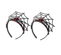 Beaupretty 2piezas Diadema De Red De Telaraña Para Halloween Tocado De Fiesta De Araña Diadema De Cosplay Para Mujer Para Decoraciones De Fiesta De Halloween