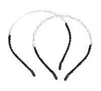 Beaupretty 2piezas Diademas Cuentas Brillantes Elegantes y Prácticas Para Bodas y Look Diurnos