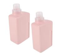 Beaupretty 2piezas Dispensador de Detergente para Ropa Botella Rellenable de Plástico Cuadrada de Organizador de Ropa para Suavizante Gel Lavavajillas y Loción Contenedor Portátil para Gel