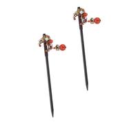 Beaupretty 2piezas Elegantes Palillos Cabello Diseño De y Borlas Tocado Retro Color Bronce Para De Sofisticados