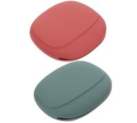 Beaupretty 2piezas Estuche De Almacenamiento De Esponjas De Maquillaje Caja Portátil para Polvo Puff para Viajes