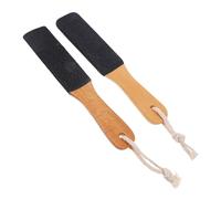 Beaupretty 2piezas Exfoliante De Pies Mango De Madera Raspador De Pies Para Pedicura Removedor De Piel Muerta Para Uso Baño o Spa