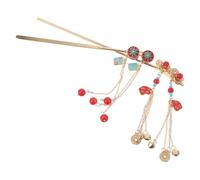 Beaupretty 2piezas Horquilla Antigua De Metal Estilo Chino Vintage Horquilla Forma De Flor y Monedas Palillos Largos Para Cabello De Mujer y Niña De Estilo Japonés Para Hanfu