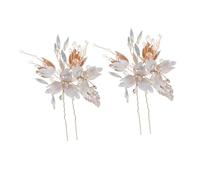 Beaupretty 2piezas Horquilla de Cristal Flores para Mujer Horquillas de Gemas de Imitación Accesorios Cabello de Novia Prendedores Cabello Diseño para Ocasiones Especiales