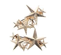 Beaupretty 2piezas Horquilla De Estrella De Cinco Puntas Para Niña Pinzas De Forma De Estrella Lindas Horquillas Laterales Para Decoración De Cabello De Boda y Damas De Honor