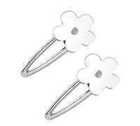 Beaupretty 2piezas Horquilla De Flores Estampado De Flores Versátil Pelo Pinza Para Flequillo Tocado De Moda