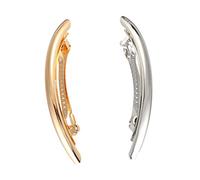 Beaupretty 2piezas Horquilla de Metal para Mujer Pinzas Metálicas de Resorte Accesorios Cabello para Eventos Casuales o Formales Color Plata