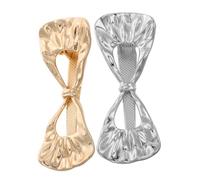 Beaupretty 2piezas Horquilla de Pajarita Pequeñas de Metal para Mujer Accesorios Lazo Elegantes Pelo Pinzas Pelo de Uso Diario para Cabello Fino y Grueso para Bodas y Eventos