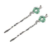 Beaupretty 2piezas Horquilla de Serpiente Retro de Palillos Cabello de Aleación Accesorio Cabello para Mujer Diseño Vintage para Eventos