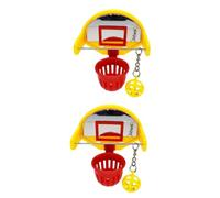 Beaupretty 2piezas Juguete Interactivo para Aves De Compañía Baloncesto para Pericos Entrenamiento De Habilidades y Diversión Jaula Color Aleatorio para Jugar y Aprender Nuevos Trucos