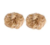 Beaupretty 2piezas Moño De Pelo Forma De Bola Postizo Sintético Despeinado Para Coleteros De Moño Despeinado Para Extensiones De Cabello Rizado Para Mujer Uso Fiestas o Eventos
