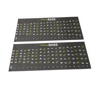 Beaupretty 2piezas Pegatinas para Diapasón de Guitarra de Bricolaje Pegatinas de Escala para Principiantes para Aprender Guitarra