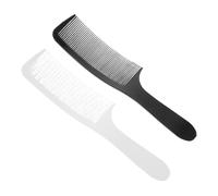Beaupretty 2piezas Peine De Corte Profesional Curvado Para Hombre Antistático Diseño Ergonómico Plástico Flexible y Duradero Para Peluquería y Cortes Casa Negro y Blanco