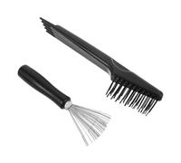 Beaupretty 2piezas Peine de Limpieza Limpiador de Peines Cabello Herramientas de Limpieza Rastrillo de Alambre Metálico para Uso Doméstico Salón de Minicepillos