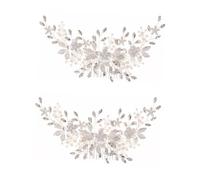 Beaupretty 2piezas Peine De Pelo De Perlas Imitación Para Novia Accesorios Elegantes Para Bodas y Tocado Mano Para Mujeres y