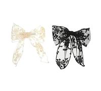 Beaupretty 2piezas Pinza De Encaje Para Pelo Gran Lazo Espalda Para Amigas y Familiares