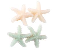 Beaupretty 2piezas Pinzas Cabello Forma De Estrella De Mar De Horquilla Elegante Para Fiestas Accesorios Cabello Unicos