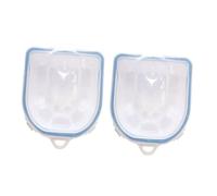 Beaupretty 2piezas Recipiente para Remojo de Manicura para Mujer Bandeja para Remojo de Uñas Quitaesmalte Herramienta para Manicura Uso Salón de Belleza