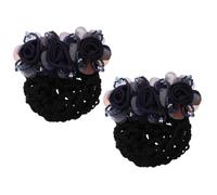 Beaupretty 2piezas Sombrero De Flores y Cabeza De Flor Pinzas Para Moños Redecillas Para Pelo