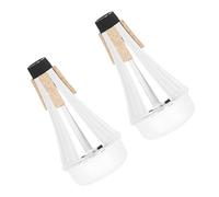 Beaupretty 2piezas Sordina Para Trompeta De Copa Plástico Sordinas Para Práctica Silenciar Casa Para Trompeta Recta Para Principiantes Reducen Ruido y Portátiles