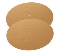 Beaupretty 2piezas Tapete de Registro Protector para Tocadiscos de Corcho Alfombrilla para Plato Giratorio para Grabadora de Vinilo Uso Sala de Estar