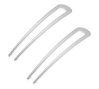 Beaupretty 2piezas Tocado De Horquilla Forma Horquillas Metálicas Elegantes Pelo Para Moños y Ocasiones Especiales