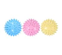 Beaupretty 3 Balones Pinchos para Perros y Cachorros, Juguete Interactivo de TPR Resistente a Mordidas y Desgaste para Limpieza Dental y Manejo de Color Aleatorio