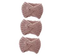 Beaupretty 3 Diademas Tejidas A Mano De Lana Cálida Y Para Mujer Con Diseño De Cruz Elegantes Y Duraderas.