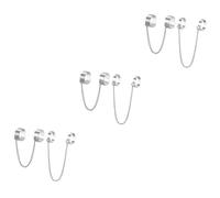 Beaupretty 3 Juegos Conjunto de Anillos de Cadena Punk para Mujer Joyería de Dedo Vintage y Chic Anillos Abiertos para y Diseño Creativo y Retro