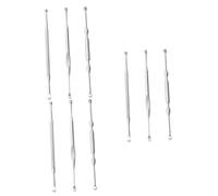 Beaupretty 3 Juegos Limpiador De Oídos Cavador De Orejas Kit De Cuchara De Oído Ear Wax Cleaner Earwax Cleaner Cuchara De Oreja Confiable Práctico Orejera Acero Inoxidable Silver 3 Piezas * 3