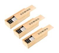 Beaupretty 3 Juegos Mesa de Madera Bloques Fichas Educativas para Adultos Incluye Caja de Almacenamiento para Juego Familiar Interior y Exterior