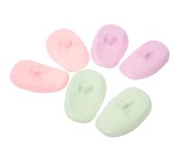 Beaupretty 3 Pares Protectores Auditivos para Tinte de Cabello de Silicona, Orejeras Suaves en Rosa, Morado Claro y Verde Pastel, Protección Cómoda para Peluquería y Baño
