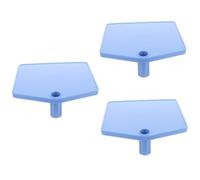 Beaupretty 3 Piezas Accesorios Para Botellero Doble Tapón Del Fregadero Accesorio De Soporte De Infusión Decoración Cesta Espuma Elevar Verja Producto Grifo Bar Blue El Plastico