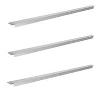 Beaupretty 3 Piezas Barra Separadora de Acero Inoxidable de 21 Pulgadas | Acabado Cepillado, Estructura en Ángulo Recto, Instalación Sencilla, para Estaciones de Catering y Áreas Comerciales
