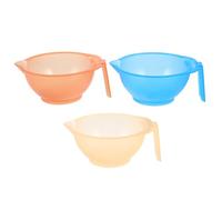 Beaupretty 3 Piezas Bol para Mezclar Tinte de Cabello Peine Integrado, Diseño Profundo y Base Antideslizante de Plástico para Aplicación Precisa en Tratamientos de Coloración y Aceites DIY