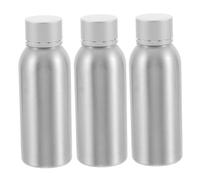 Beaupretty 3 Piezas Botellas Cosméticas de Aluminio Frascos Recargables con Sellado Seguro Envases Portátiles para Viajes para Perfumes Aceites y Cremas