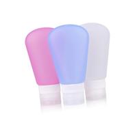 Beaupretty 3 piezas Botellas de Silicona para Viaje Dispensadores Reutilizables para Jabón y Lociones para Cosméticos Camping y Actividades al Aire Colores Aleatorios Color Color Aleatorio