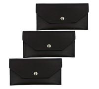 Beaupretty 3 Piezas Cartera Minimalista para Mujer de PU con Cierre Presión Organizador Reutilizable para Recibos y Monedas de Diseño Compacto y Funcional para Gestión de Presupuesto