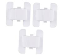 Beaupretty 3 piezas Cerraduras de Seguridad para Juego de Ajustables y Fáciles de Instalar Protección para Frigoríficos y Gabinetes para Mantener los Salvo Color Blanco