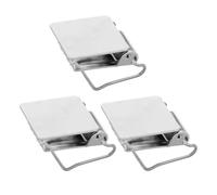 Beaupretty 3 Piezas Clip para Cortinas de Acero Inoxidable Plata Instalación Rápida y Soporte Multifuncional para Alfombras y Edredones en Hoteles y Secado Tras Lavado