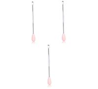 Beaupretty 3 Piezas cureta de oreja hisopo de eliminación de cera del oído herramienta de selección de cera del oído ear cleaner limpiador de oídos removedor de cera del oído rosa