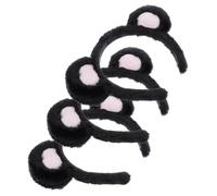 Beaupretty 3 piezas Diadema de Orejas de Oso Peluda para Mujer Banda de Pelo Divertida para Maquillaje Lavado Facial y Fiesta Cosplay Accesorio Encantador y Elástico para Niñas y