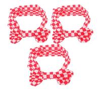 Beaupretty 3 Piezas Diadema Lazo Cuadros Rojos y Diademas Elásticas Suaves para Niñas de Meses para Bebés Recién Nacidos