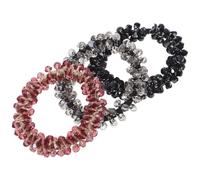 Beaupretty 3 Piezas Diademas Elásticas con Accesorios de Cabello Brillantes para Mujer Bandas Suaves para Diario y Ocasiones Especiales