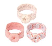 Beaupretty 3 piezas Diademas para Niña con Banda de Algodón Suave y Elástica para Recién Nacidos y Niñas Diseño con Estampado Donut para Uso Diario y Fiestas