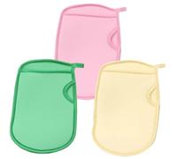 Beaupretty 3 Piezas Guantes de Limpieza para Exfoliar la Espalda Guante Exfoliante para Baño Depuradores Corporales para Mujer