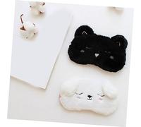 Beaupretty 3 Piezas Máscara de para Ojos de Diseño de Dibujos Animados con y Bloqueo Total de Luz Suave y Ligera para Dormir Casa y