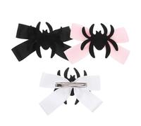 Beaupretty 3 piezas Pinzas de Pelo con Lazo y Diseño de Araña Espeluznante para Halloween de Clips Cómodos y Fáciles de Usar para Mujeres y Niñas Fiestas y Disfraces Temáticos